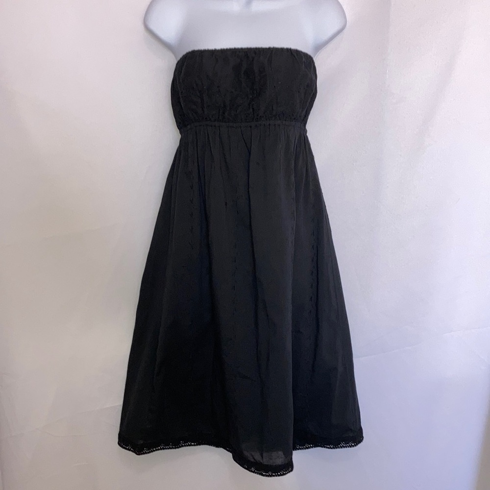Urban Nomad Strapless Linen Cotton Eyelet Dress NWT